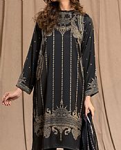 Limelight Black Silk Suit (2 Pcs)- Pakistani Winter Clothing