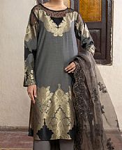 Limelight Dark Grey Jacquard Suit- Pakistani Winter Dress