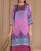 Limelight Purple Silk Kurti- Pakistani Winter Clothing