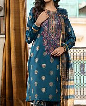 Limelight Denim Blue Jacquard Suit- Pakistani Winter Clothing