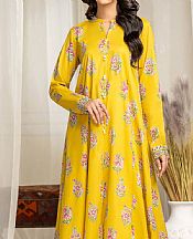 Limelight Golden Yellow Cambric Kurti- Pakistani Winter Dress