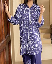 Limelight Royal Blue Cambric Suit (2 Pcs)- Pakistani Winter Dress