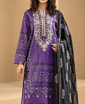 Limelight Purple Cambric Suit- Pakistani Winter Dress