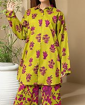 Limelight Olive Cambric Suit (2 Pcs)- Pakistani Winter Dress