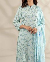 Limelight Sky Blue Cambric Suit- Pakistani Winter Clothing