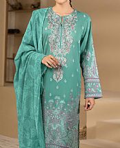 Limelight Sea Green Cambric Suit- Pakistani Winter Clothing