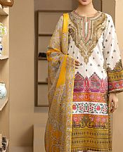 Limelight White Cambric Suit- Pakistani Winter Dress