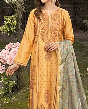 Limelight Mustard Satin Suit- Pakistani Designer Lawn Suits