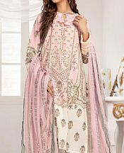 Off-white/Baby Pink Lawn Suit (2 Pcs)- Pakistani Designer Lawn Dress