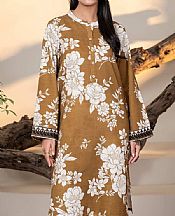 Limelight Clay Brown/Off White Khaddar Suit (2 Pcs)- Pakistani Winter Dress