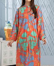 Bright Orange Lawn Kurti- Pakistani Designer Lawn Dress