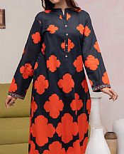 Limelight Black/Orange Lawn Kurti- Pakistani Designer Lawn Suits