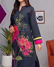 Limelight Charcoal Grey Lawn Kurti- Pakistani Designer Lawn Suits