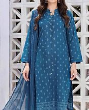 Denim Blue Lawn Suit