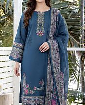 Denim Blue Lawn Suit