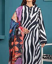 Limelight Off White/Black Lawn Suit (2 Pcs)- Pakistani Designer Lawn Suits