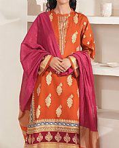 Limelight Shocking Orange Lawn Suit- Pakistani Lawn Dress