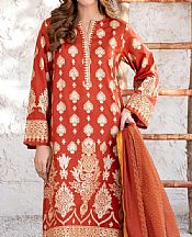 Limelight Shocking Orange Lawn Suit- Pakistani Lawn Dress