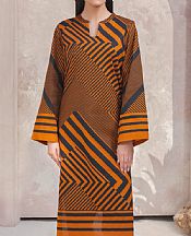 Limelight Orange/Black Lawn Kurti- Pakistani Lawn Dress