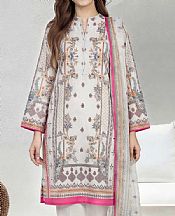 Limelight Off White Lawn Suit (2 Pcs)- Pakistani Designer Lawn Suits
