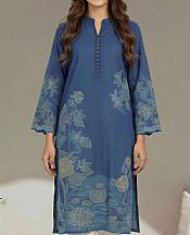 Limelight Denim Blue Lawn Kurti- Pakistani Lawn Dress