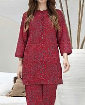 Limelight Vivid Burgundy Lawn Kurti- Pakistani Lawn Dress