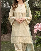 Limelight Off-white Lawn Suit (2 Pcs)- Pakistani Designer Lawn Suits