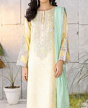 Light Golden Jacquard Suit (2 Pcs)- Pakistani Lawn Dress