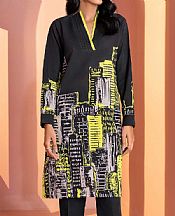 Limelight Black Khaddar Kurti- Pakistani Winter Clothing