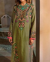 Limelight Green Khaddar Kurti- Pakistani Winter Clothing