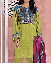 Parrot Green Khaddar Suit- Pakistani Winter Clothing