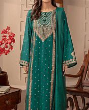 Teal Cambric Suit- Pakistani Winter Dress