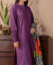 Plum Cambric Suit- Pakistani Winter Dress