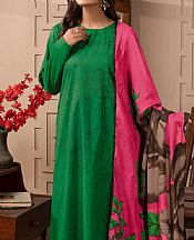 Forest Green Cambric Suit- Pakistani Winter Dress