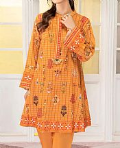 Flame Orange Cambric Suit (2 Pcs)- Pakistani Winter Dress