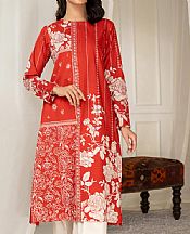 Limelight Deep Red Cambric Kurti- Pakistani Lawn Dress