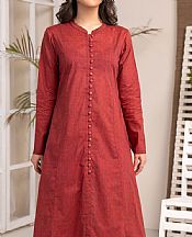Limelight Dull Red Lawn Kurti- Pakistani Designer Lawn Suits