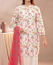 Limelight White Cambric Suit- Pakistani Winter Dress