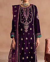 Limelight Purple Velvet Suit- Pakistani Winter Dress