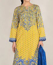 Limelight Yellow Khaddar Suit- Pakistani Winter Dress