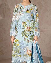 Limelight Light Blue Khaddar Suit- Pakistani Winter Dress
