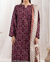 Limelight Old Mauve Khaddar Suit- Pakistani Winter Clothing