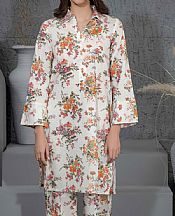 Limelight White Khaddar Suit (2 Pcs)- Pakistani Winter Clothing