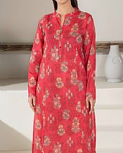 Limelight Light Red Khaddar Kurti- Pakistani Winter Clothing