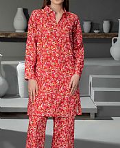 Limelight Pink/Red Khaddar Suit (2 Pcs)- Pakistani Winter Clothing