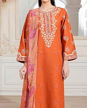 Shocking Orange Lawn Suit