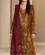 Limelight Olive Velvet Suit- Pakistani Winter Clothing