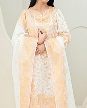 Off White Satin Suit