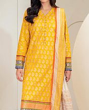 Limelight Golden Yellow Lawn Suit (2 Pcs)- Pakistani Designer Lawn Suits