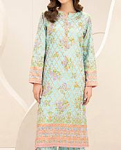 Limelight Sky Blue Satin Suit (2 Pcs)- Pakistani Lawn Dress